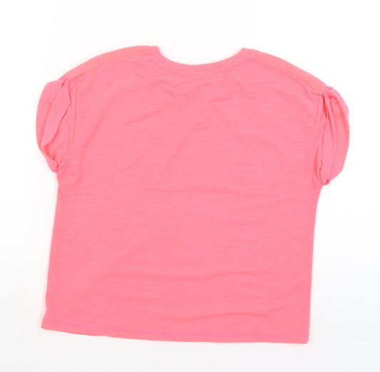 River Island Boys Pink Basic T-Shirt Size 9-10 Years