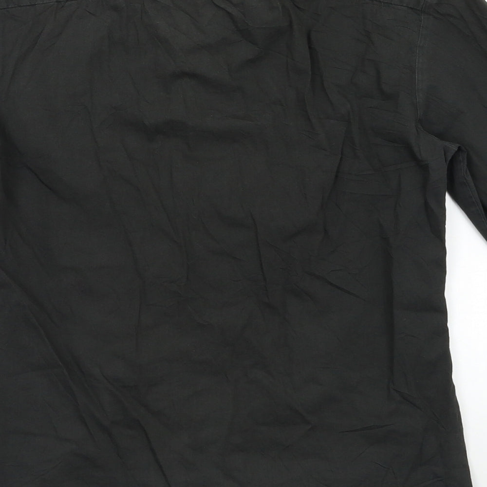 River Island Mens Green Button-Up Size XS