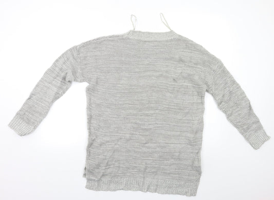 Papaya Womens Grey Pullover Jumper Size M