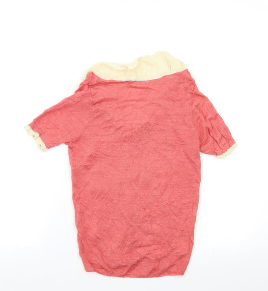 Mini Market Womens Red Cardigan Jumper Size 6