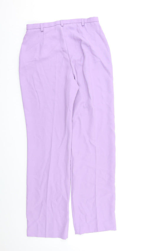 Stor Yo Womens Purple Dress Pants Trousers Size 8 L28 in