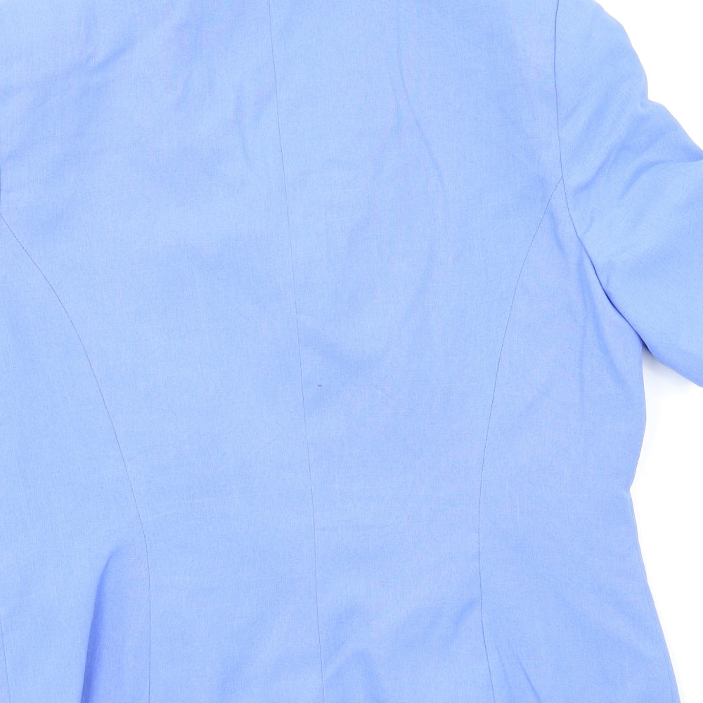 Isabelle Womens Blue Jacket Blazer Size 14