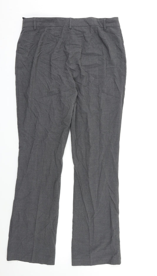 M&S Mens Grey Dress Pants Trousers Size 34 L30 in