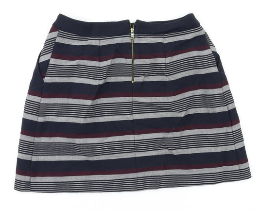 Promod Womens Multicoloured Striped Peasant Skirt Size S