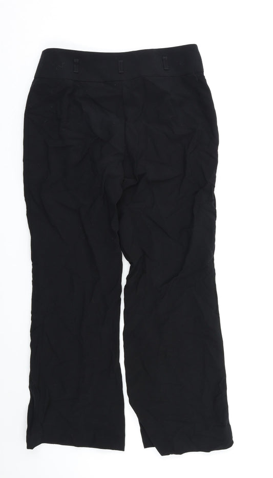 M&S Womens Black Trousers Size 10 L26 in