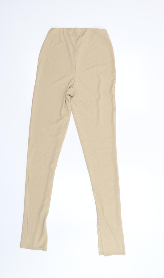 Misspap Womens Beige Trousers Size 6 L32 in