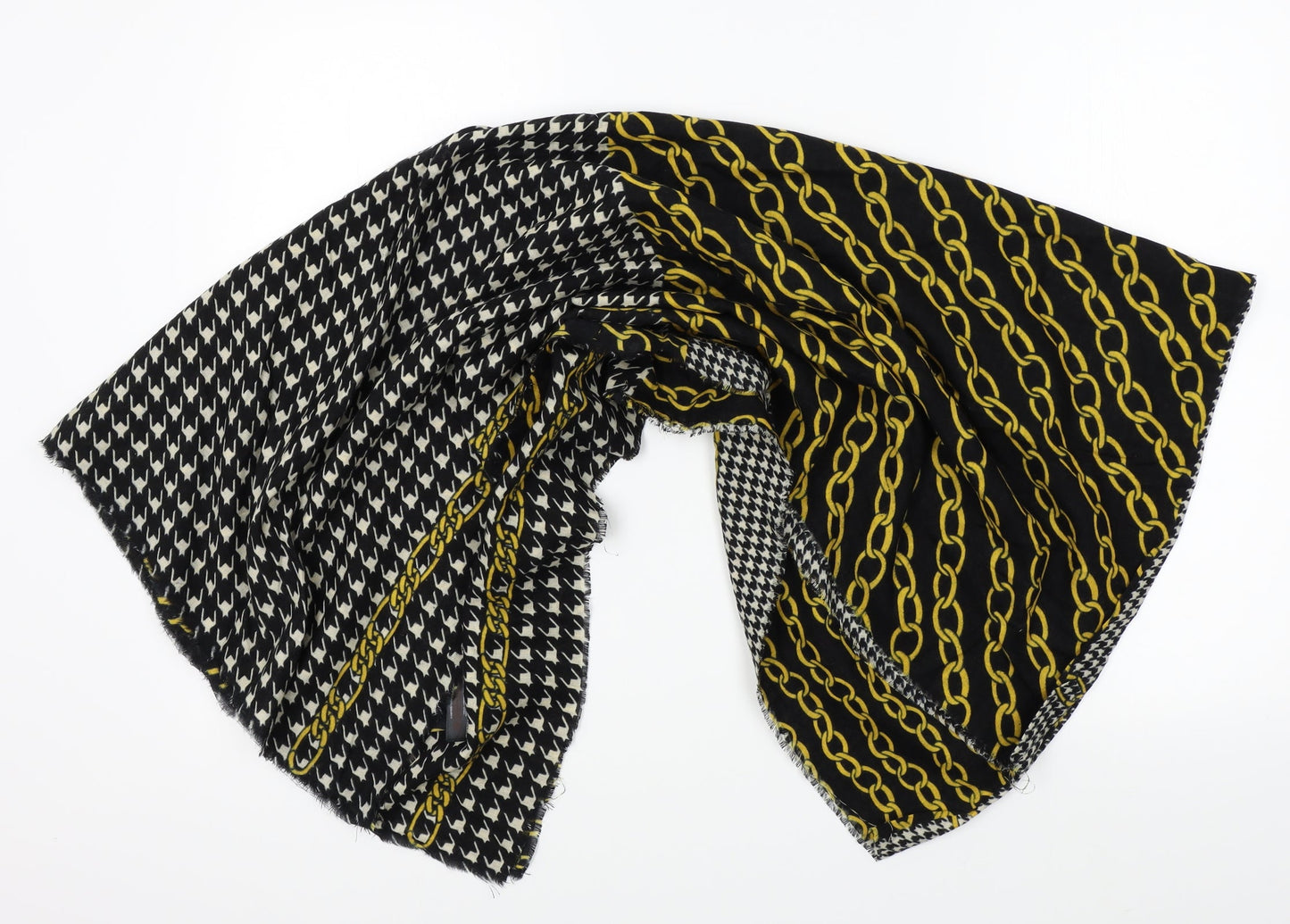 Primark Womens Black Fair Isle Shawl/Wrap