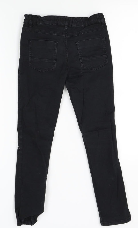 River Island Girls Black Skinny Jeans Size 8 Years