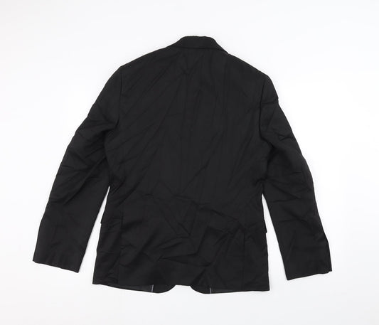 Marks and Spencer Mens Black Jacket Suit Jacket Size 38