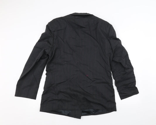 SKAPES Mens Black Jacket Suit Jacket Size 40