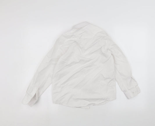 Preworn Boys White Basic Button-Up Size 9 Years