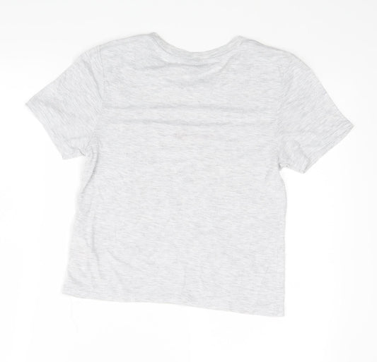 Topshop Womens Grey Basic T-Shirt Size 6