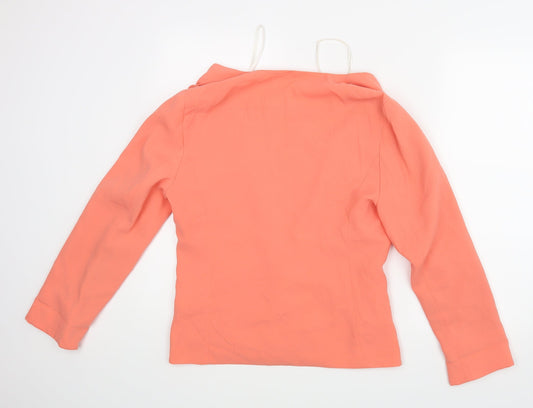 Atmospher Womens Orange Jacket Blazer Size 12