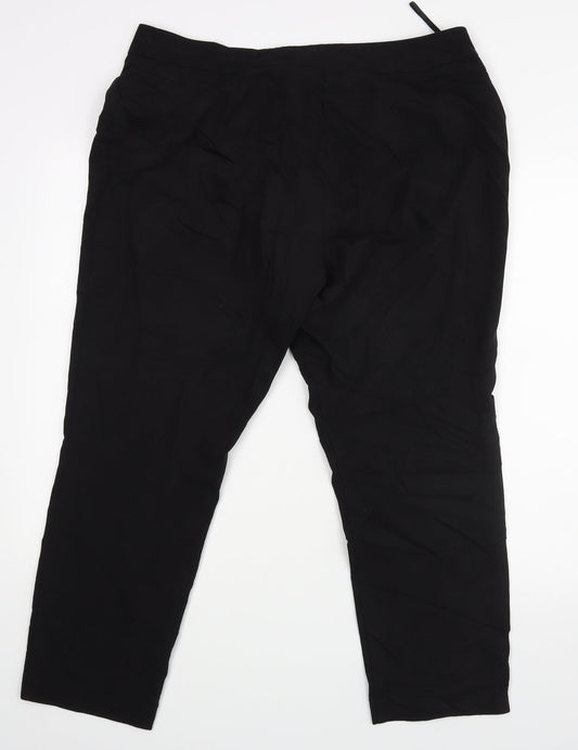 Bonmarché Womens Black Trousers Size 16 L24 in