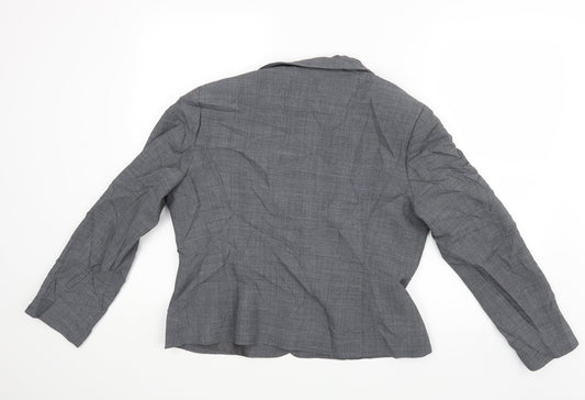Precis Womens Grey Jacket Blazer Size 14