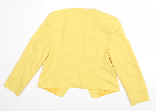 Bianca Womens Yellow Jacket Size 38