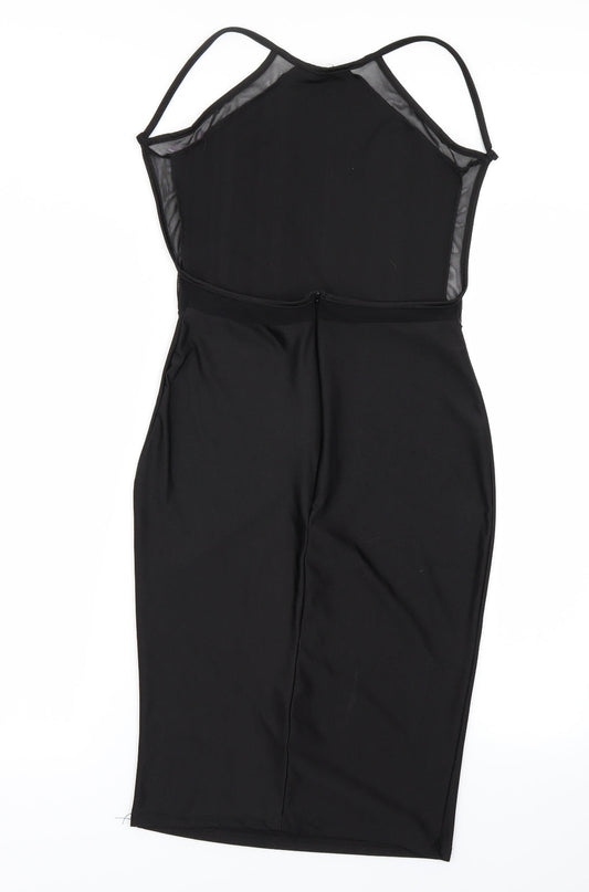 Preworn Womens Black Pencil Dress Size M