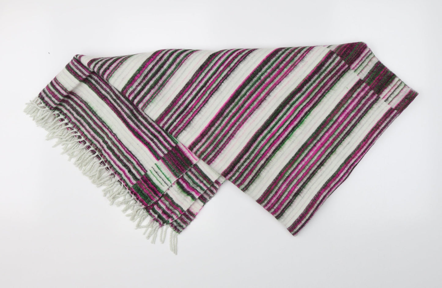 Preworn Womens Multicoloured Striped Scarf