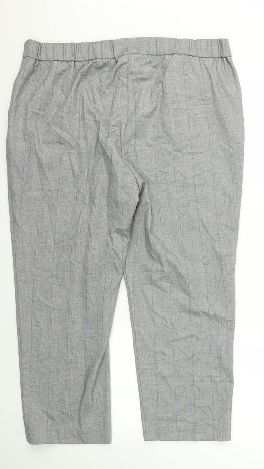 m&s Womens Grey Trousers Size 38 L23 in