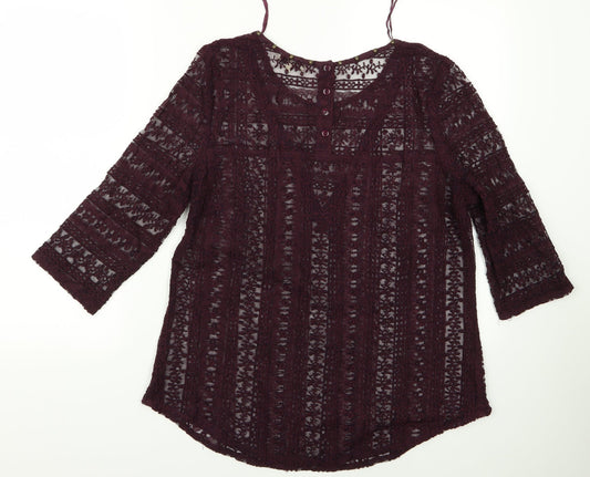 Papaya Womens Red Pullover Jumper Size 14