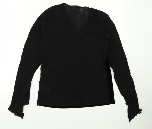 Betty Clark Womens Black Basic Blouse Size M