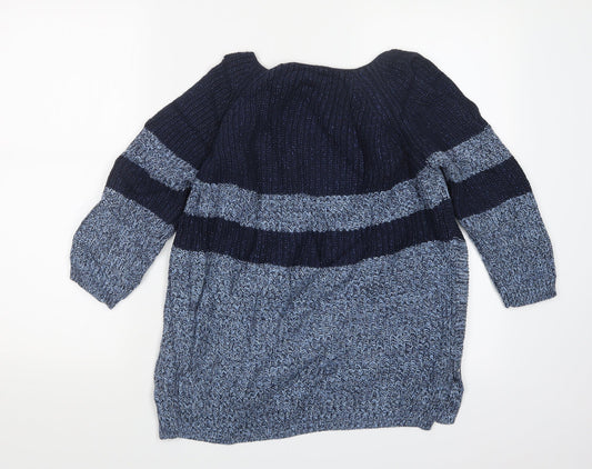 NEXT Womens Blue Knit Pullover Jumper Size 8