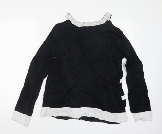 Anna Field Womens Black Knit Pullover Jumper Size 14