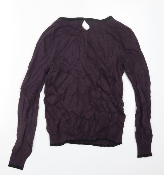 Principles Womens Purple Knit Pullover Jumper Size 10