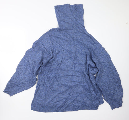 H&M Womens Blue Knit Pullover Jumper Size M