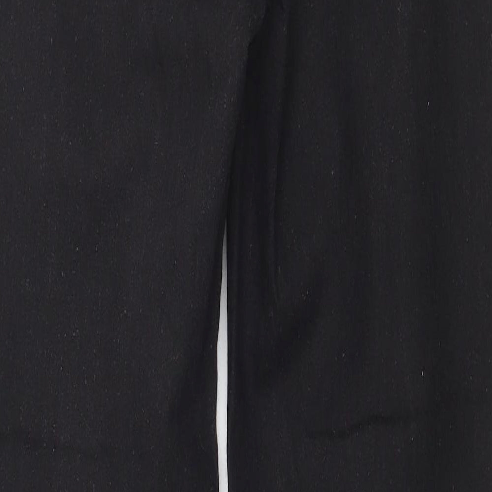 Brand and care label for Denim & Co. women’s black denim jegging jeans, size UK 10, 31-inch leg