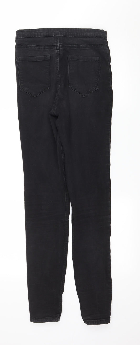 Denim & Co. Womens Black Denim Skinny Jeans Size 12 L30 in