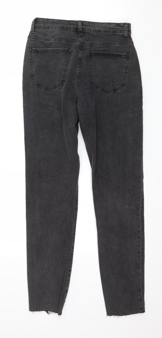 In the Style Womens Grey Denim Straight Jeans Size 8 L27 in