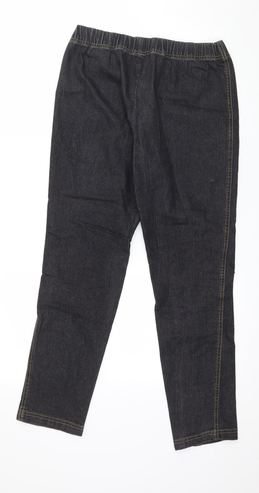 Preworn Womens Grey Denim Jegging Jeans Size 10 L29 in