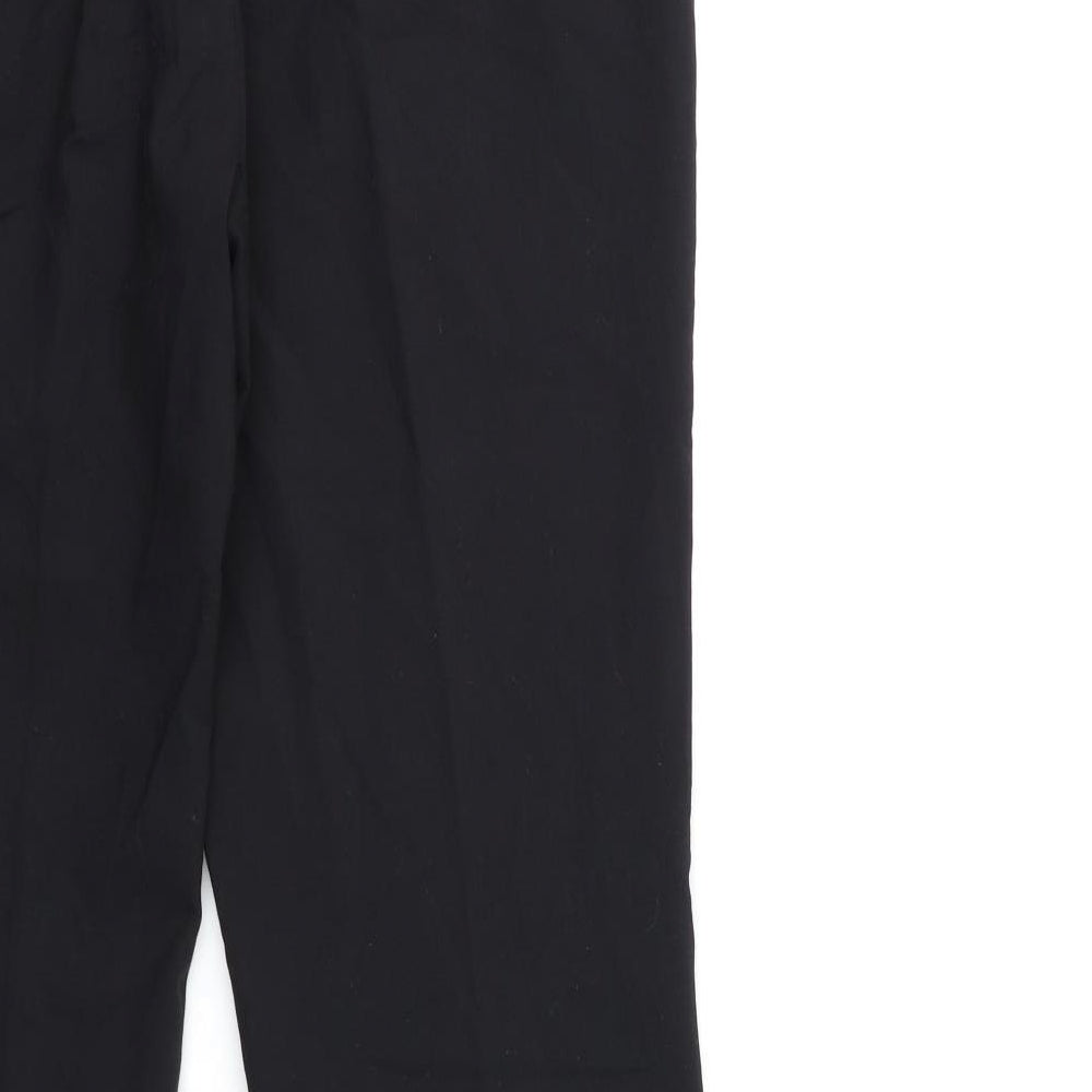 Preworn Womens Black Trousers Size 10 L31 in
