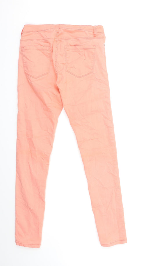 abbey denim Womens Pink Denim Skinny Jeans Size 29 in L30 in