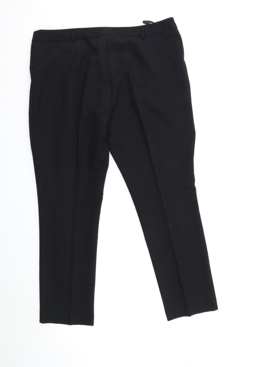 Dorothy Perkins Womens Black Trousers Size 14 L26 in