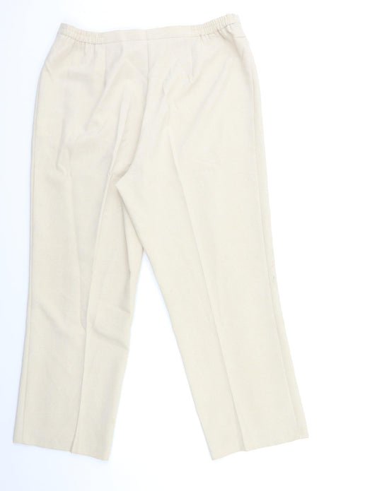 Riddella Womens Beige Trousers Size 18 L28 in