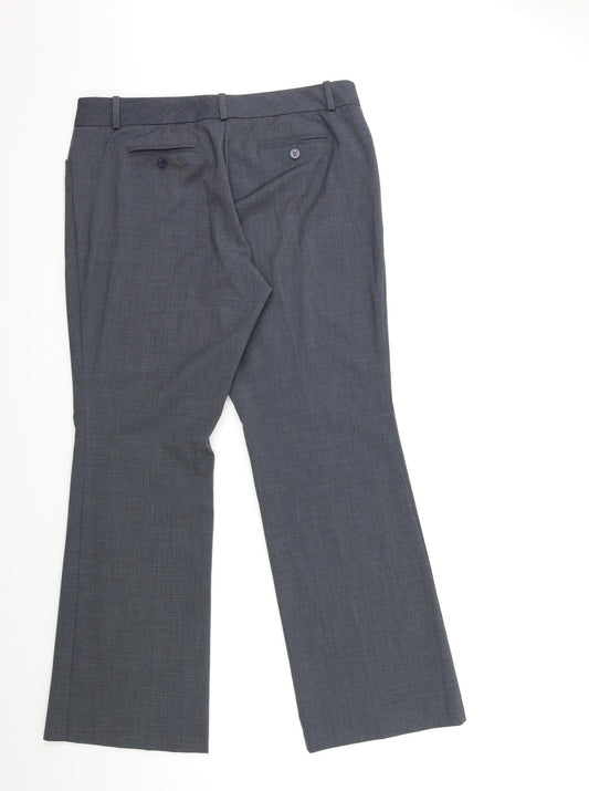 Worthington Womens Grey Trousers Size 12 L30 in