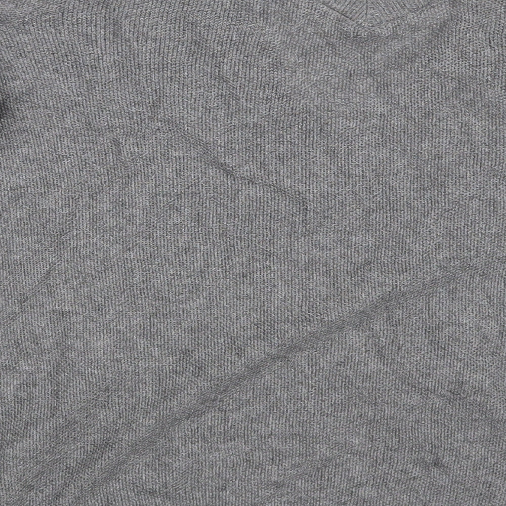 Lara Knit Womens Grey Pullover Sweatshirt Size M