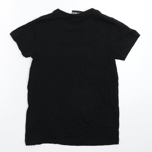 Matalan Womens Black Basic T-Shirt Size L - Fortnite