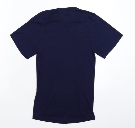 Chicca Womens Blue Basic T-Shirt Size S
