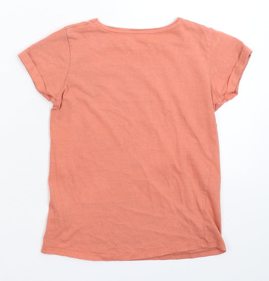 Primark Girls Beige Basic T-Shirt Size 10-11 Years