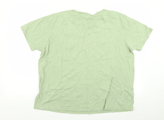 sutton Womens Green Basic T-Shirt Size L