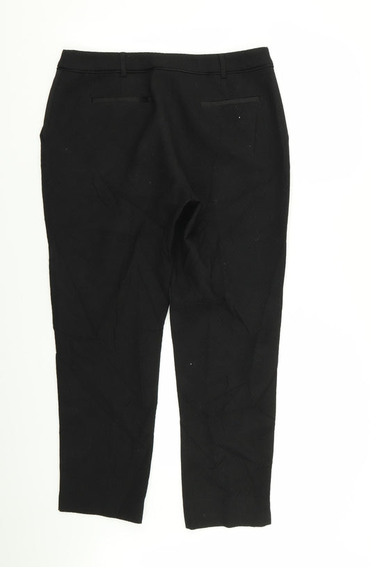 Pieces Womens Black Trousers Size 12 L27 in
