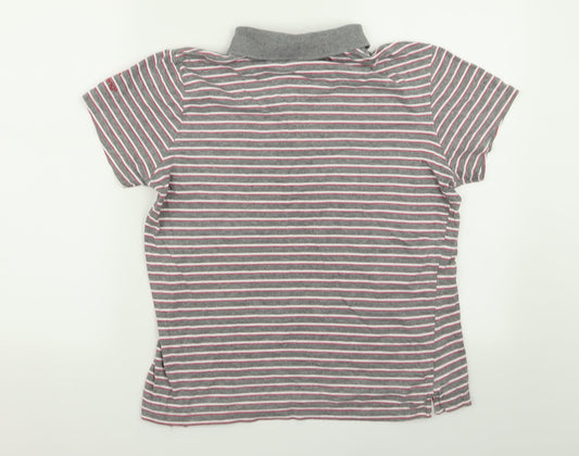 backswing Womens Multicoloured Striped Basic Polo Size L