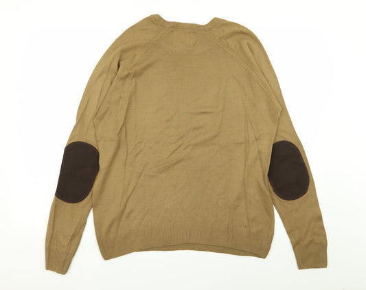 River Island Mens Beige Pullover Jumper Size S