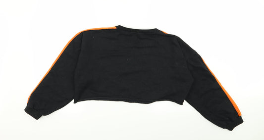In the Style Womens Black Pullover Jumper Size L - crop jumper