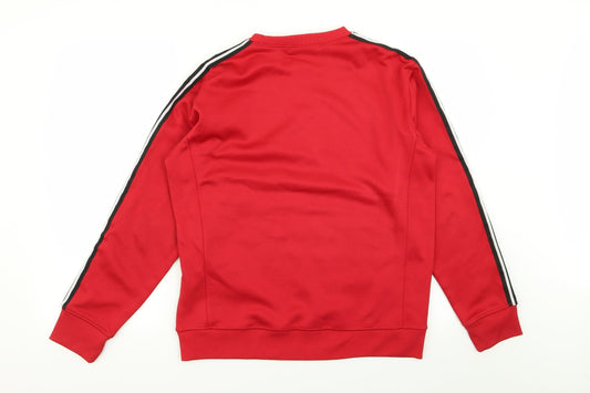 Mennace Mens Red Pullover Jumper Size XS
