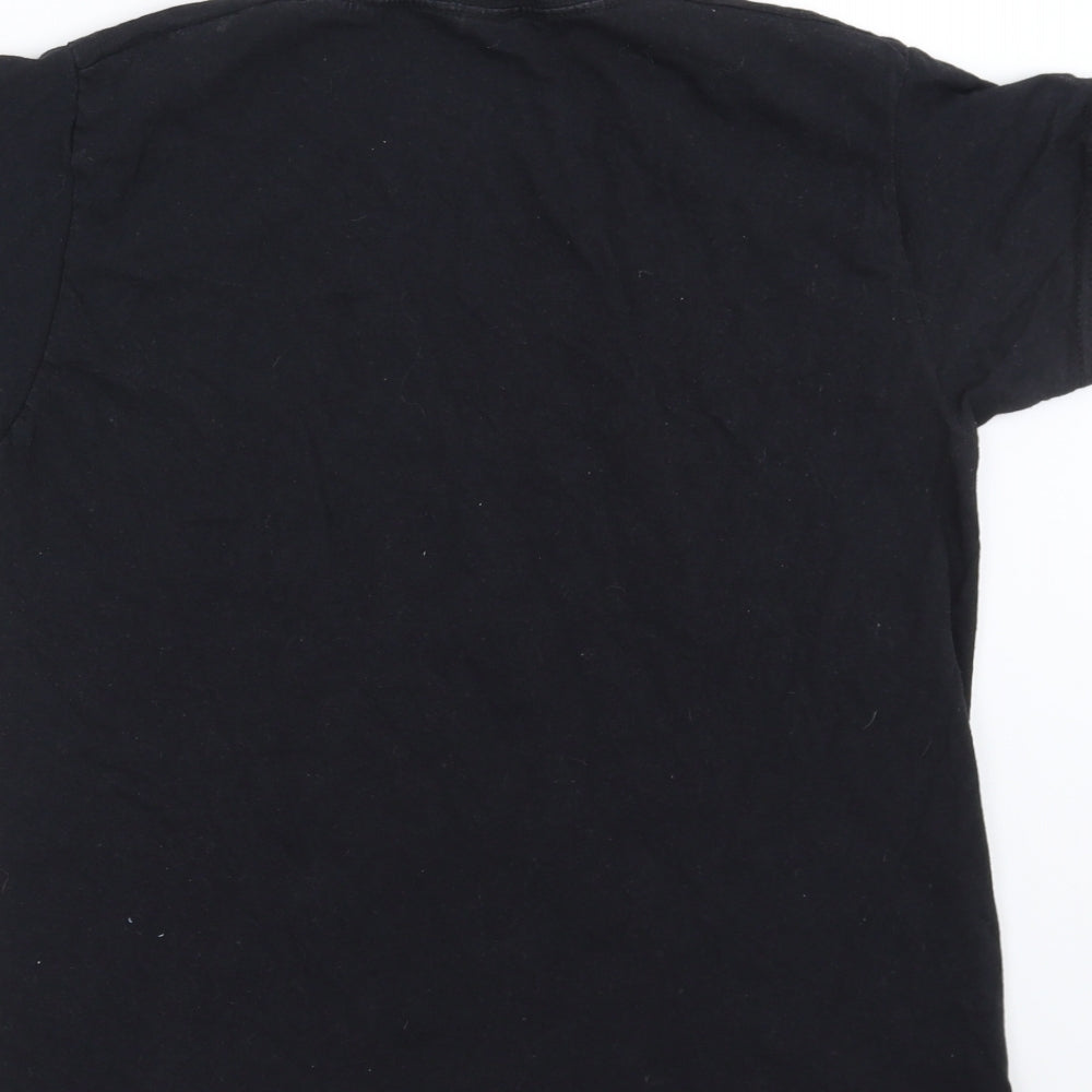 Fruit of the Loom Boys Black Basic T-Shirt Size 9-10 Years - ddmix