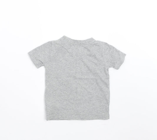 Gap Boys Grey Basic T-Shirt Size 6-9 Months - shark